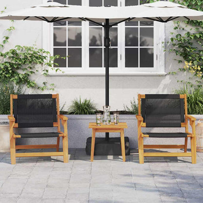 Set da pranzo per esterni Marrone Legno di Acacia Massello - homemem39