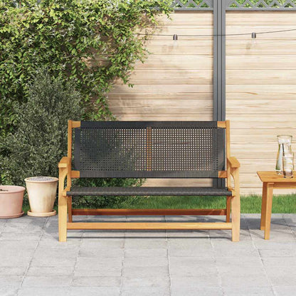 Arredamento da Giardino con cuscino Nero 122 x 78 x 73cm
