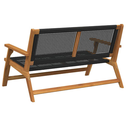 Arredamento da Giardino con cuscino Nero 122 x 78 x 73cm