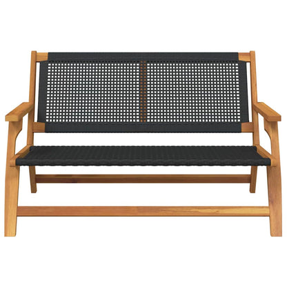 Arredamento da Giardino con cuscino Nero 122 x 78 x 73cm