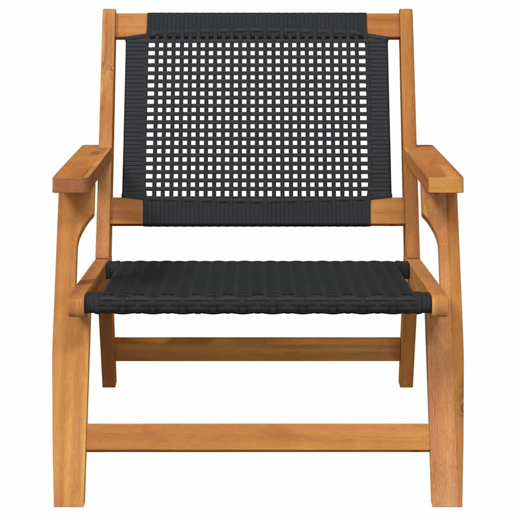 Arredamento da Giardino 2 pcs Nero 67 x 78 x 73cm