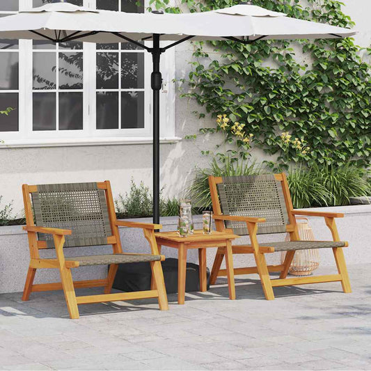 Arredamento da Giardino 2 pcs Grigio 67 x 78 x 73cm