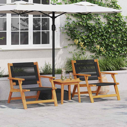 Arredamento da Giardino 2 pcs Nero 78 x 67 x 73cm