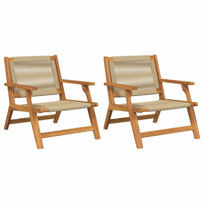 Arredamento da Giardino 2 pcs Beige 78 x 67 x 73cm