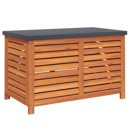 Contenitore da Giardino 90x48x55 cm Legno Massello di Eucalipto