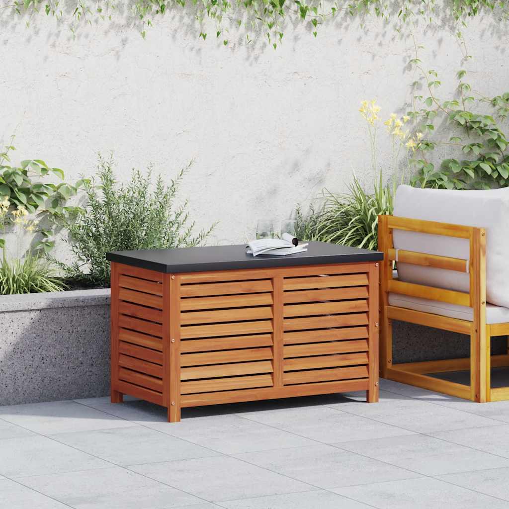 Contenitore da Giardino 90x48x55 cm Legno Massello di Eucalipto