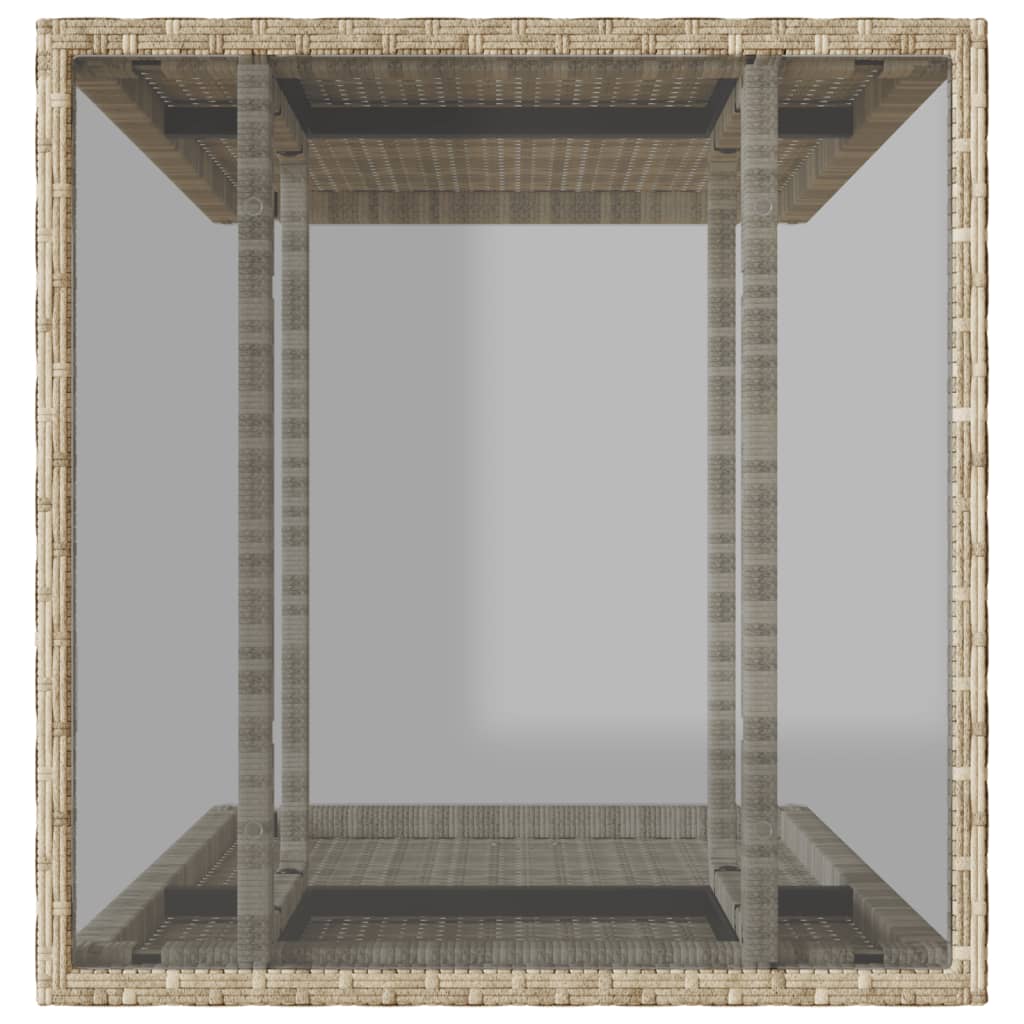 Set da Bistrò 3 pz con Cuscini Grigio Chiaro in Polyrattan