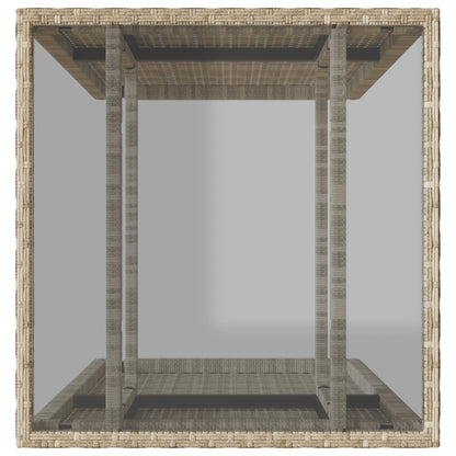 Set da Bistrò 3 pz con Cuscini Grigio Chiaro in Polyrattan