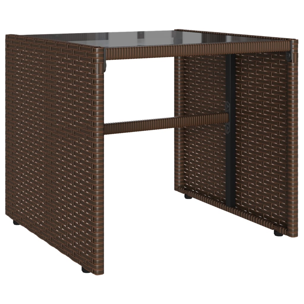 Set Divano da Giardino 4 pz con Cuscini Marrone in Polyrattan | homemem39