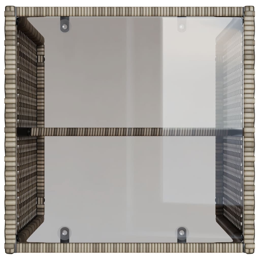 Set Divani da Giardino 4 pz con Cuscini in Polyrattan Grigio | homemem39