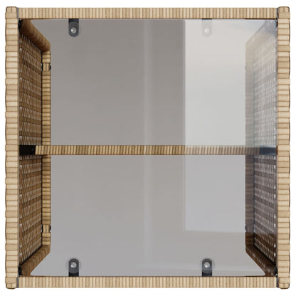 Set Divano da Giardino 4 pz con Cuscini Beige in Polyrattan | homemem39