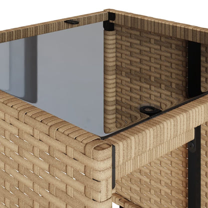 Set Divano da Giardino 4 pz con Cuscini Beige in Polyrattan | homemem39