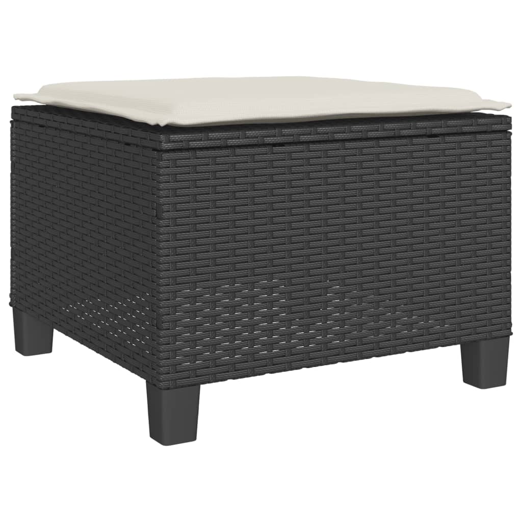 Set da Bistrò 3 pz con Cuscini Nero in Polyrattan | homemem39