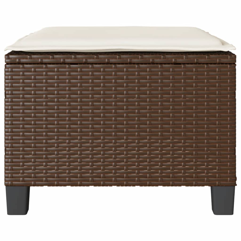 Set Bistrò 3 pz con Cuscini Marrone in Polyrattan | homemem39