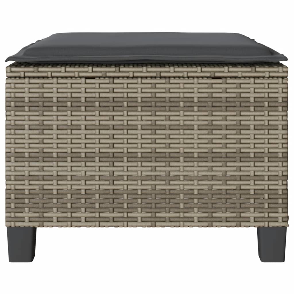 Set da Bistrò 3 pz con Cuscini Grigio in Polyrattan | homemem39