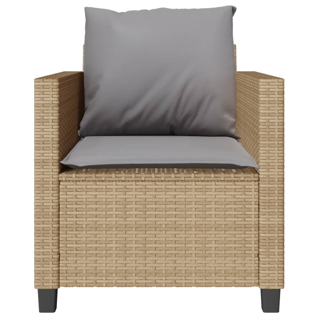 Set da Bistrò 3 pz con Cuscini Beige in Polyrattan | homemem39