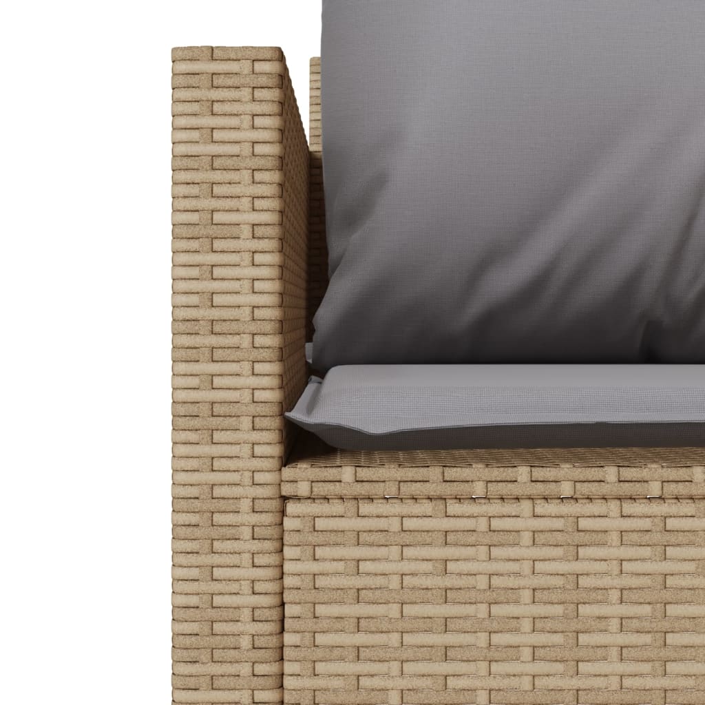 Set da Bistrò 3 pz con Cuscini Beige in Polyrattan | homemem39