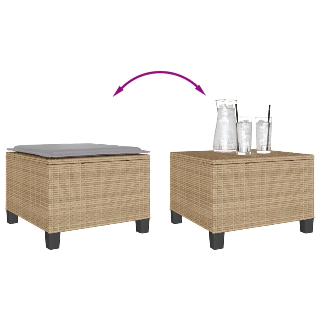 Set da Bistrò 3 pz con Cuscini Beige in Polyrattan | homemem39