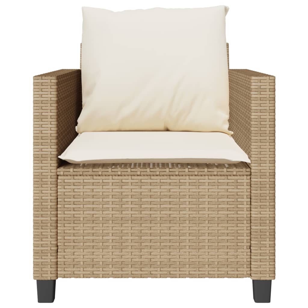 Set da Bistrò 3 pz con Cuscini Beige in Polyrattan - homemem39
