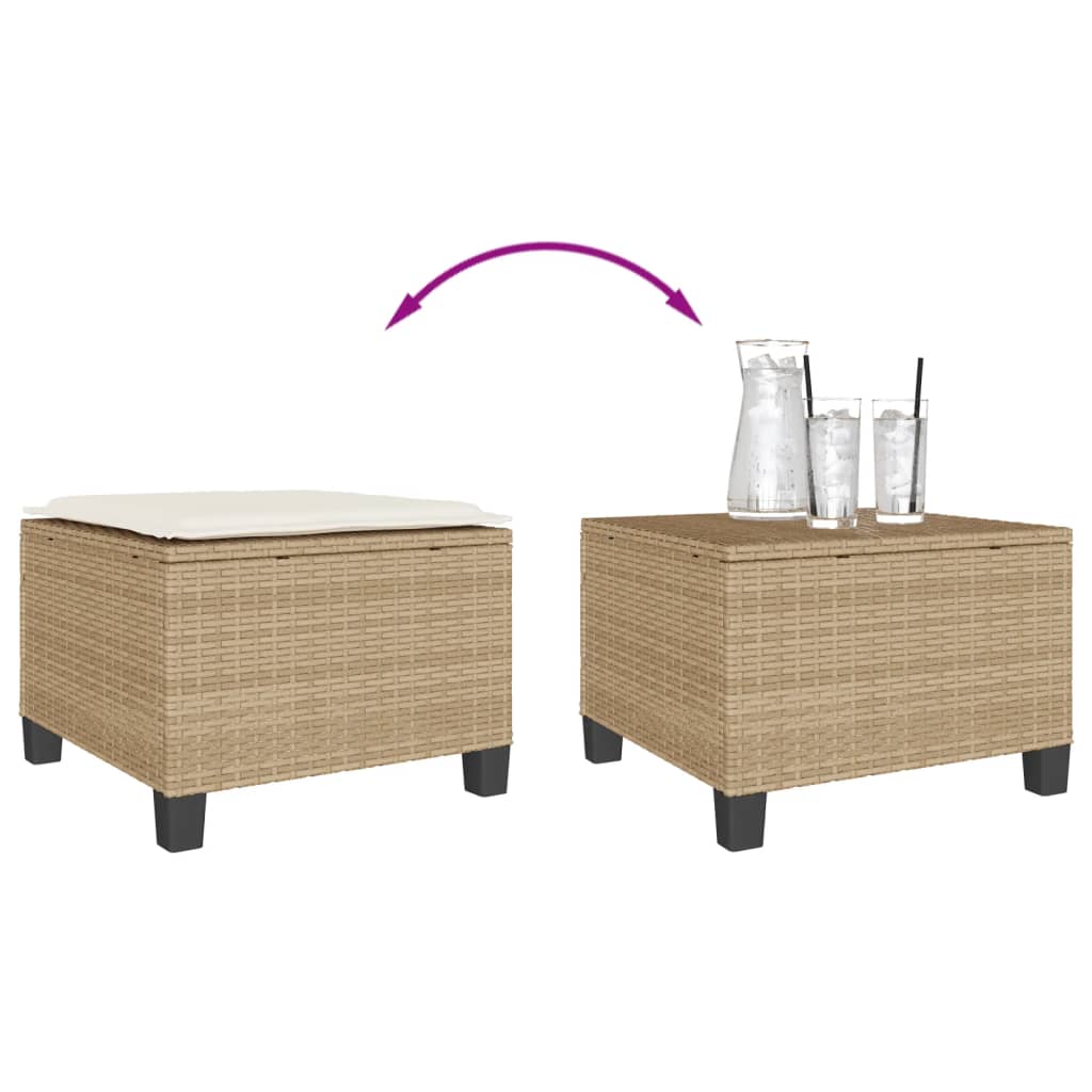 Set da Bistrò 3 pz con Cuscini Beige in Polyrattan - homemem39
