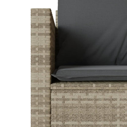 Set da Bistrò 3 pz con Cuscini Grigio Chiaro in Polyrattan | homemem39