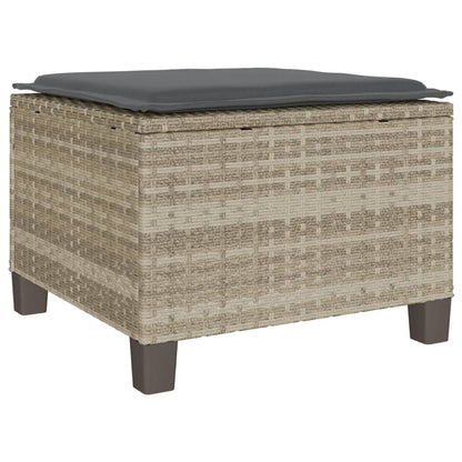 Set da Bistrò 3 pz con Cuscini Grigio Chiaro in Polyrattan | homemem39