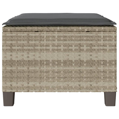 Set da Bistrò 3 pz con Cuscini Grigio Chiaro in Polyrattan | homemem39