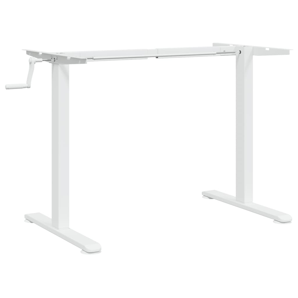 Telaio Scrivania in Piedi Bianco (94-135)x60x(70-114)cm Acciaio - homemem39