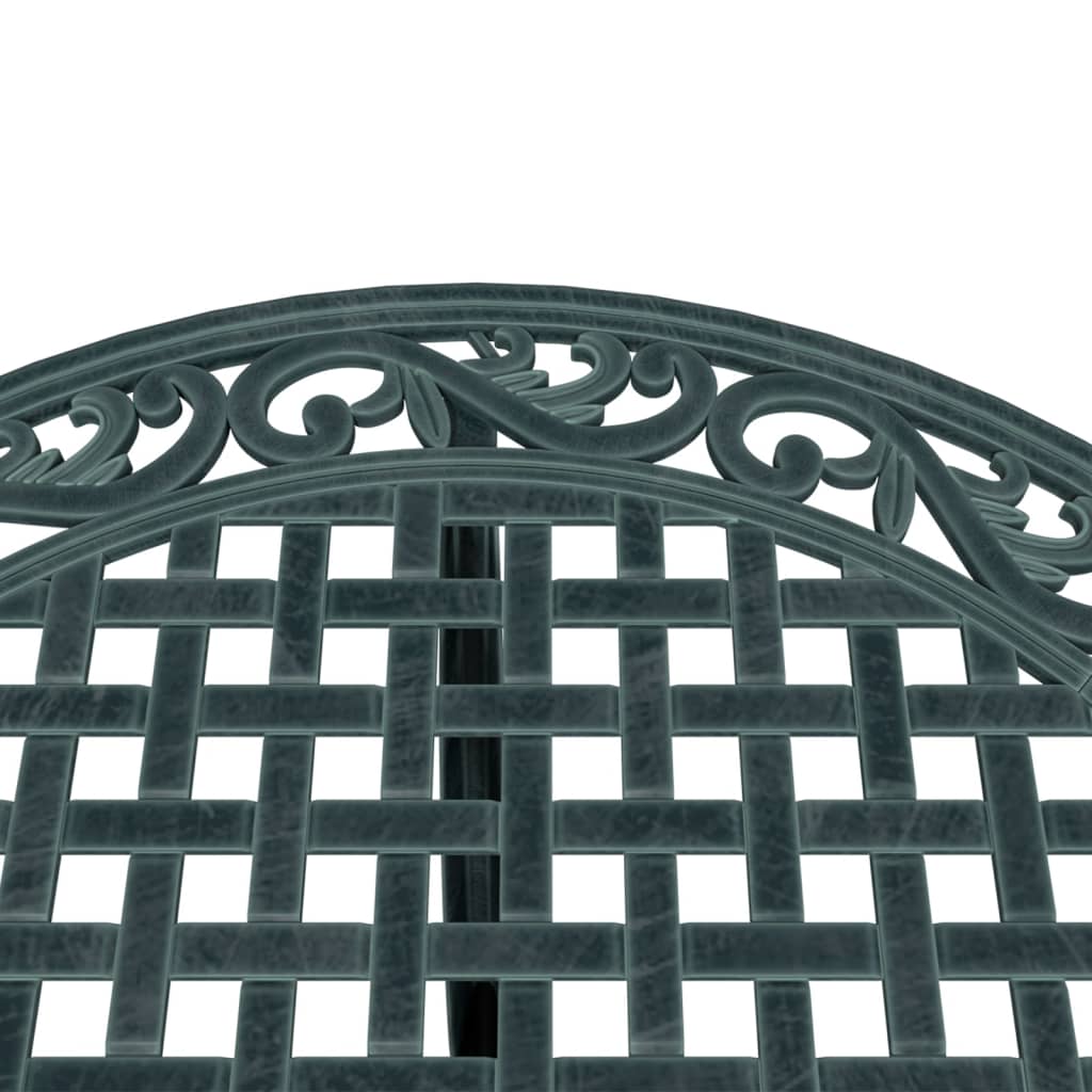Tavolo da Giardino Verde Ø90x75 cm in Alluminio Pressofuso | homemem39
