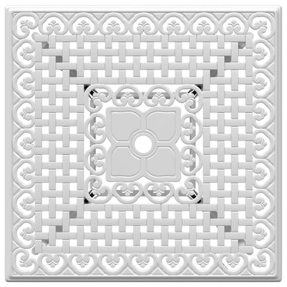 Tavolo da Giardino Bianco 80x80x75 cm in Alluminio Pressofuso - homemem39