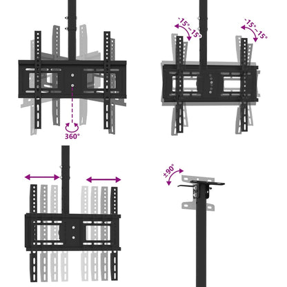 Porta TV a Soffitto per Schermo 32"-65" Max VESA 400x400mm 40kg - homemem39