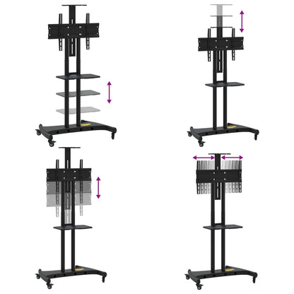 Supporto TV con Ruote Schermo 32"-70" Max VESA 600x400 mm 60kg - homemem39