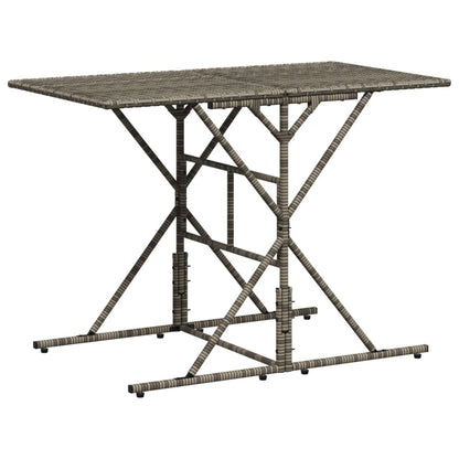 Set da Pranzo da Giardino 7 pz con Cuscini in Polyrattan Grigio | homemem39