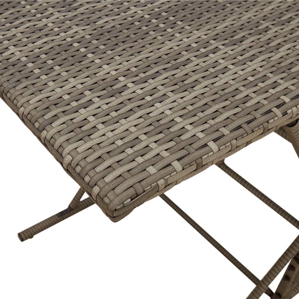 Set da Pranzo da Giardino 7 pz con Cuscini in Polyrattan Grigio | homemem39