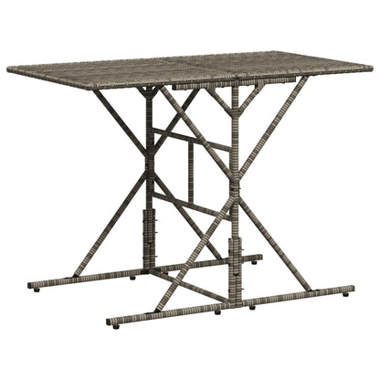 Set da pranzo da giardino da 7 pz con Cuscini in Polyrattan Grigio | homemem39