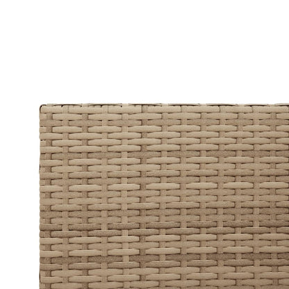 Divano da Giardino con Tavolo e Cuscini a L Beige in Polyrattan | homemem39