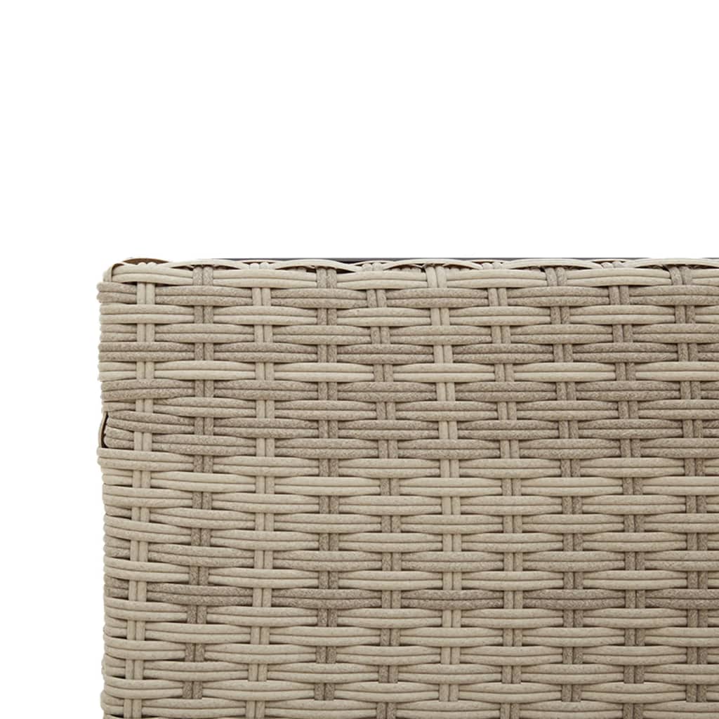 Divano Giardino Tavolo e Cuscini a L Grigio Chiaro Polyrattan - homemem39