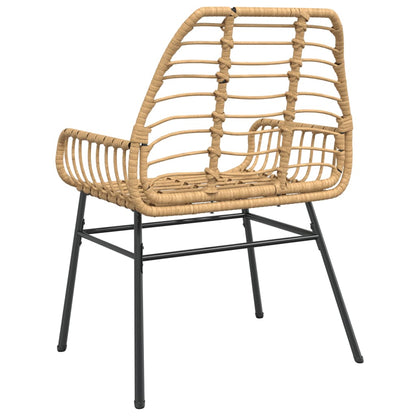 Sedie da Giardino 2 pz Marroni in Polyrattan | homemem39