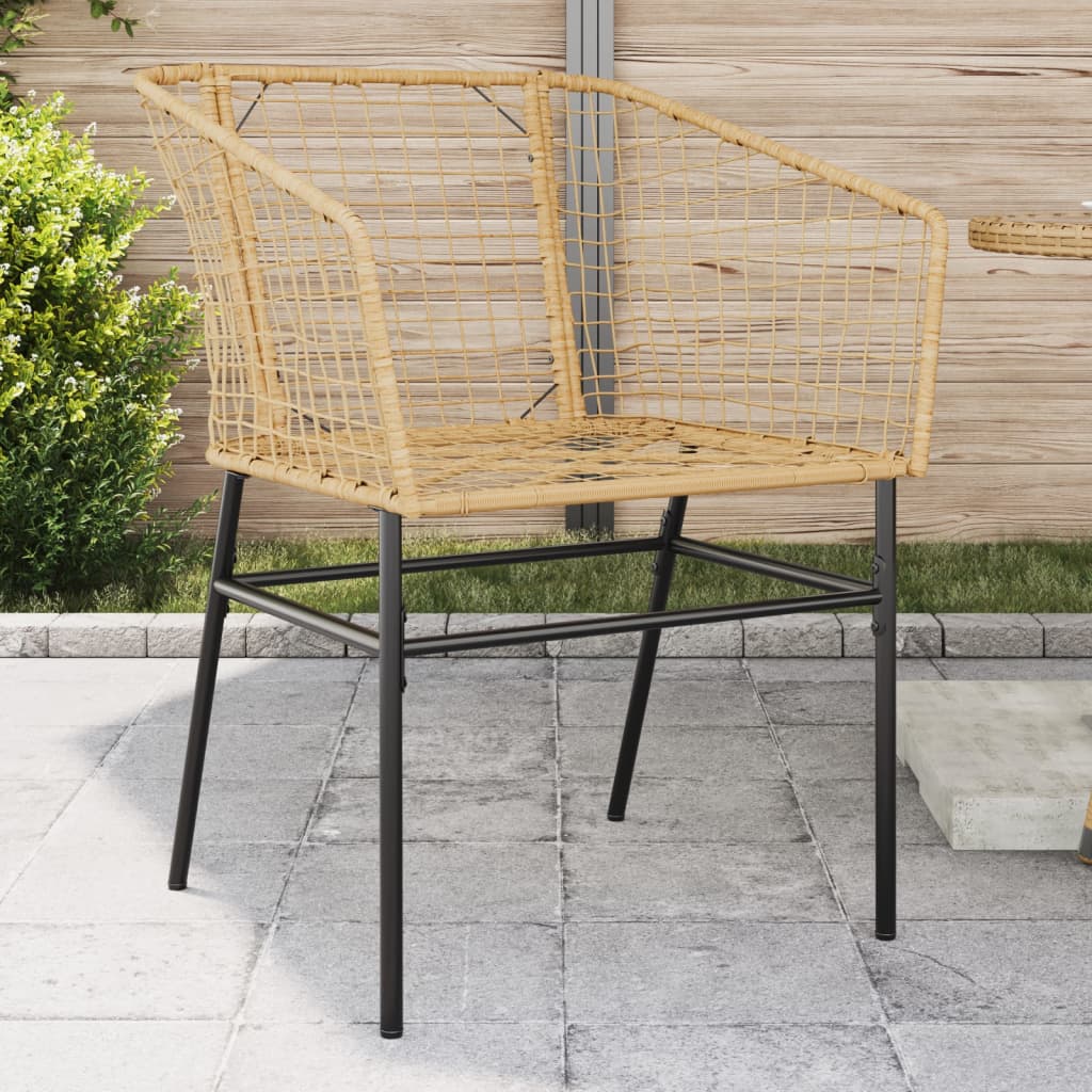 Sedie da Giardino 2 pz Marroni in Polyrattan | homemem39