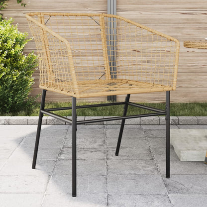 Sedie da Giardino 2 pz Marroni in Polyrattan | homemem39