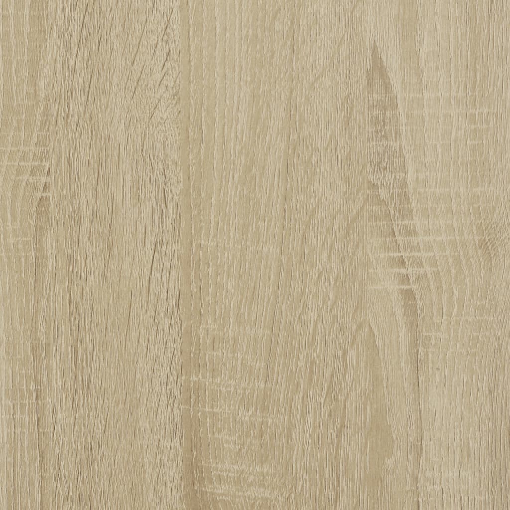 Scrivania Rovere Sonoma 140x50x75cm Metallo e Legno Multistrato - homemem39