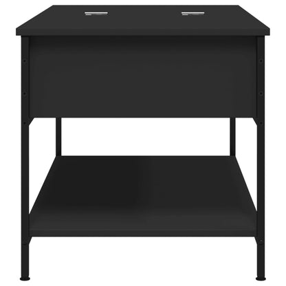 Tavolino da Salotto Nero 100x50x50cm Legno Multistrato Metallo | homemem39