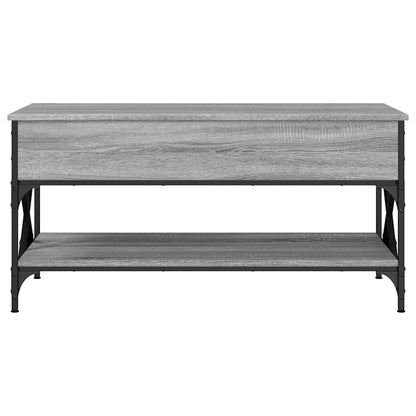 Tavolino Salotto Grigio Sonoma 100x50x50 cm Multistrato Metallo | homemem39