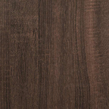 Tavolino Salotto Rovere Marrone 70x50x50cm Multistrato Metallo | homemem39