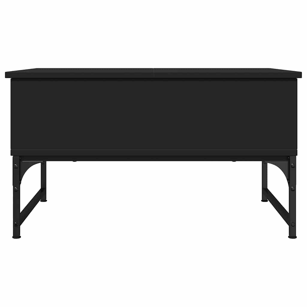 Tavolino da Salotto Nero 70x50x40 cm Legno Multistrato Metallo | homemem39