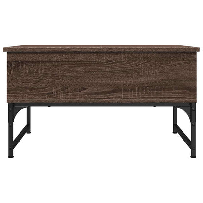 Tavolino Salotto Rovere Marrone 70x50x40cm Multistrato Metallo | homemem39