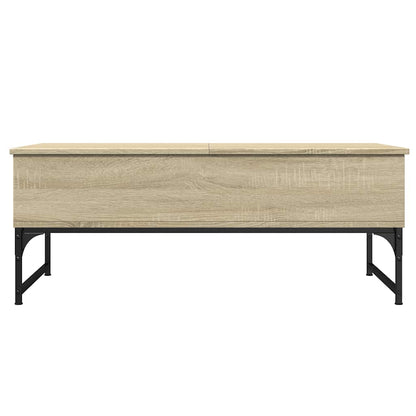 Tavolino Salotto Rovere Sonoma 100x50x40cm Multistrato Metallo | homemem39