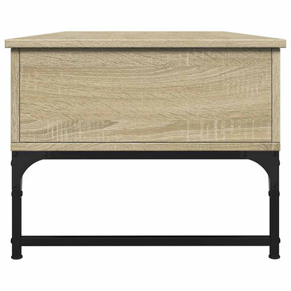 Tavolino Salotto Rovere Sonoma 100x50x40cm Multistrato Metallo | homemem39
