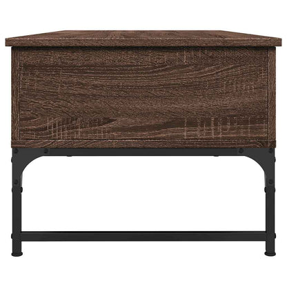 Tavolino Salotto Rovere Marrone 100x50x40cm Multistrato Metallo | homemem39