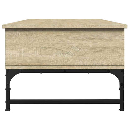 Tavolino Salotto Rovere Sonoma 100x50x35 cm Multistrato Metallo | homemem39